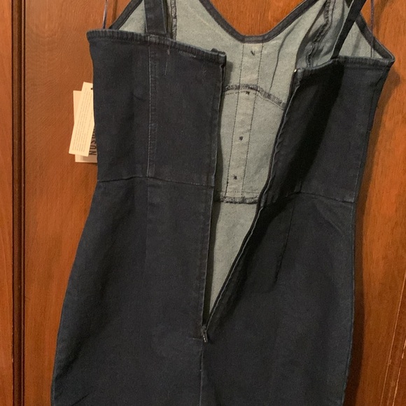 Brand new 7th & Hudson dark denim mini dress with zipper back 😍😍😍 - Picture 8 of 10